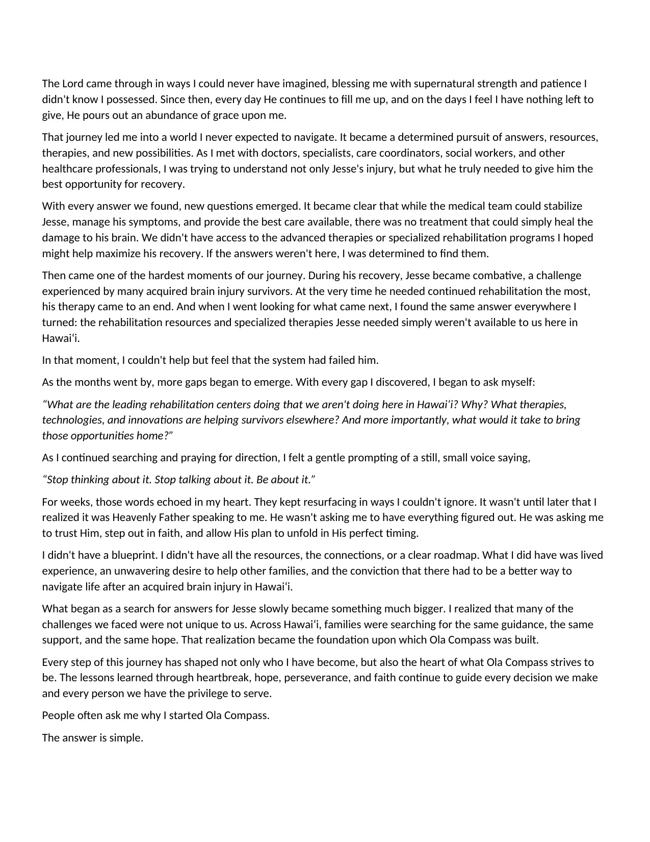 Ola Compass Outreach Portfolio page 6